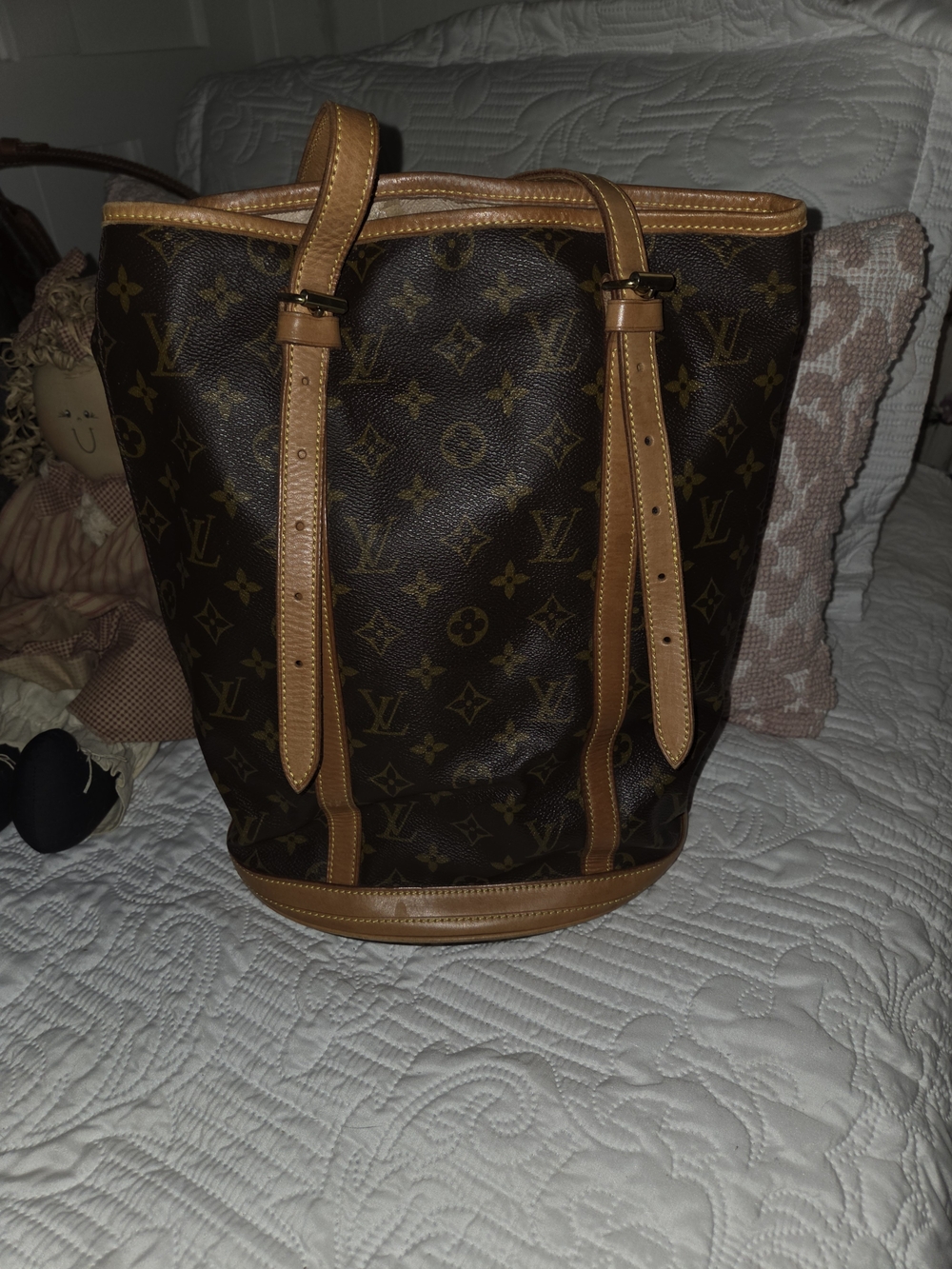 Louis Vuitton Brown Monogram Canvas Bucket Tote